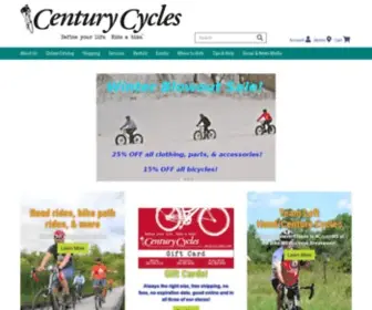Centurycycles.com(Century Cycles Bicycle Stores of Cleveland/Akron Ohio) Screenshot
