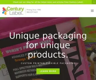 Centurylabel.com(Century Label) Screenshot