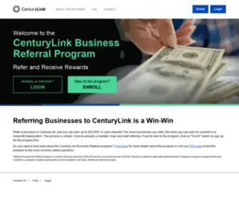 Centurylinkbusinessreferral.com(Lumen Business Referral Program) Screenshot