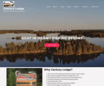 Centurylodge.com(Where great fishing and relaxing meet) Screenshot