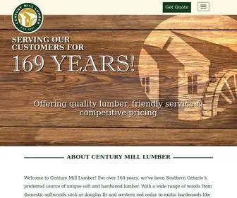 Centurymill.com(Century Mill Lumber) Screenshot