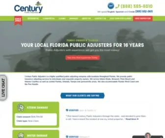 Centurypublicadjusters.com(Public Adjusters in Florida) Screenshot