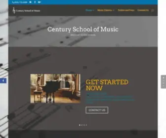 Centuryschoolofmusic.com(Century School of Music) Screenshot