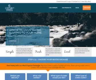 Centurysprings.com(Drinking Water Delivery) Screenshot