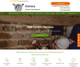 Centurytermite.com(Pest Control Service Arlington) Screenshot