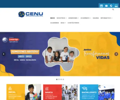 Cenu.edu.ec(Centro Educativo Naciones Unidas) Screenshot