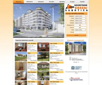 Cenzarnekretnine.com(Kupovina prodaja izdavanje nekretnina u Subotici) Screenshot