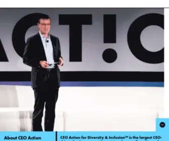 Ceoaction.com(CEO Action for Diversity & Inclusion) Screenshot