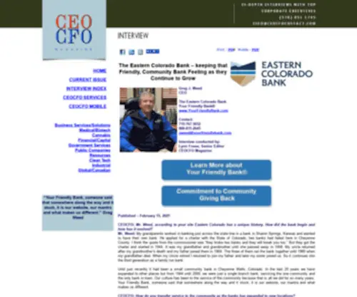 CeocFobizreport.net(The Eastern Colorado Bank) Screenshot