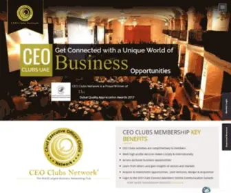 Ceoclubsuae.com(CEO Clubs Network with more than 16000 CEOs connections) Screenshot