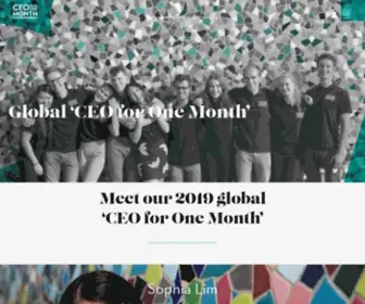 Ceofor1Month.com(CEO for One Month) Screenshot