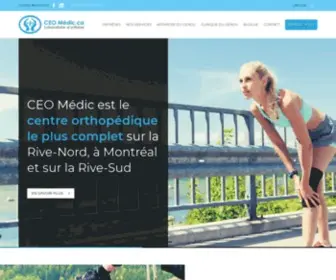 Ceomedic.ca(CEO Médic) Screenshot
