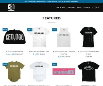 Ceomillionaires.com(Shop the CEO Millionaires Official Store) Screenshot