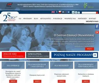 Ceo.org.pl(Centrum Edukacji Obywatelskiej) Screenshot