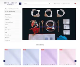 Ceoslegacy.co.uk(Shirtmakers in London) Screenshot