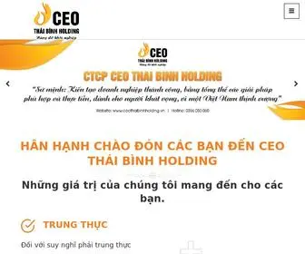 Ceothaibinhholding.vn(CEO Thái Bình Hodings) Screenshot