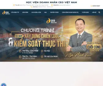 Ceovietnam.edu.vn(Học viện doanh nhân CEO Việt Nam) Screenshot