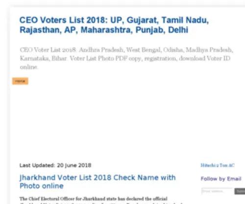 Ceovoterlist.in(CEO Voters List 2015) Screenshot