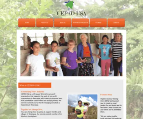 Cepad.org.ni(Nicaragua) Screenshot