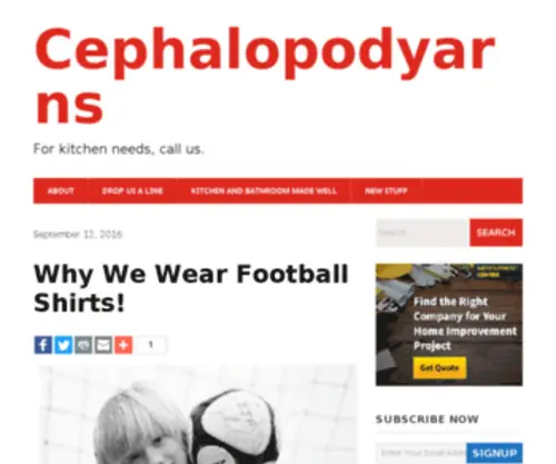 Cephalopodyarns.com(Cephalopodyarns — Welcome) Screenshot