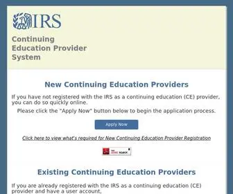 Ceprovider.us(IRS CE Provider System) Screenshot