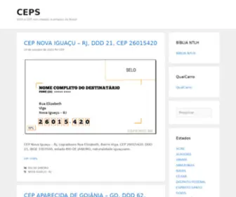 Ceps.net.br(DDD e CEP das cidades e estados do Brasil) Screenshot