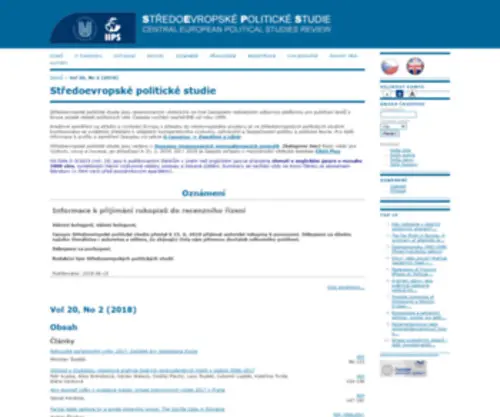 Cepsr.com(Středoevropské politické studie) Screenshot
