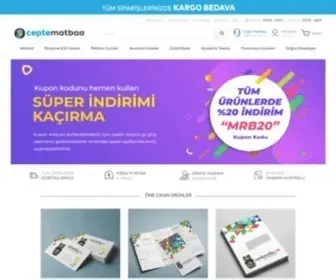 Ceptematbaa.com(Online Matbaa Fiyatları ve Online Baskı Siparişi) Screenshot