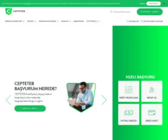 Cepteteb.com.tr(Yeni Nesil Dijital Banka) Screenshot