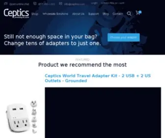 Ceptics.com(Ceptics Travel Plug Adapters) Screenshot