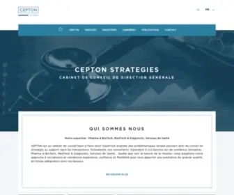 Ceptonstrategies.com(Cabinet de conseil en stratégie Pharma) Screenshot