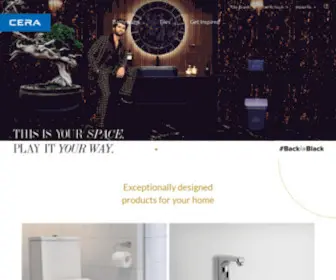 Cera-India.com(Sanitaryware, Faucets and Tiles Manufacturers) Screenshot