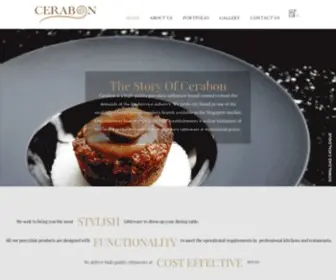 Cerabon.sg(High Quality Porcelain Tableware from Singapore) Screenshot