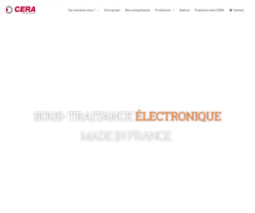 Ceraelec.com(Bienvenue sur ceraelec) Screenshot