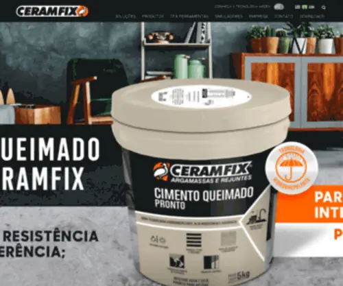 Ceramfix.com.br(Argamassas e Impermeabilizantes) Screenshot