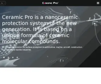 Ceramic-Pro.com(Ceramic Pro is based on unique ceramic molecular compounds (nanoceramics)) Screenshot