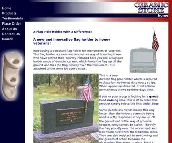 Ceramic-Stone.com(Veterans cemetery monument grave marker) Screenshot