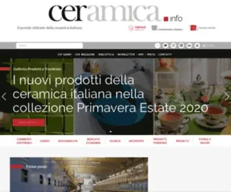 Ceramica.info(L’industria ceramica italiana) Screenshot