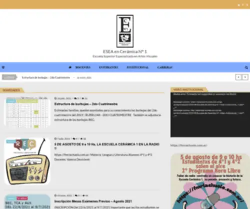 Ceramica1Bulnes.com.ar(ESEA en Cerámica N° 1) Screenshot