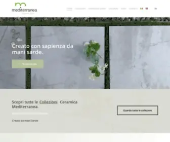 Ceramicamediterranea.it(Ceramica italiana KM0) Screenshot