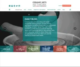Ceramicartsdaily.org(Explore ceramics daily at Ceramic Arts Network) Screenshot