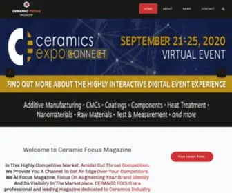 CeramicFocus.com(Magazines & Media) Screenshot