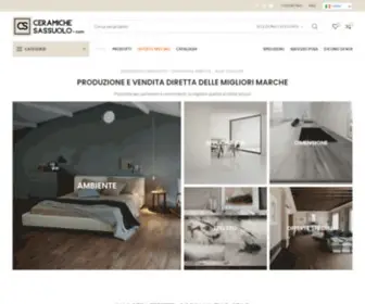 Ceramichesassuolo.com(Produzione e Vendita Diretta di Piastrelle in Gres) Screenshot