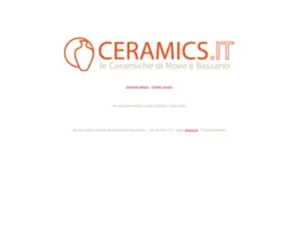 Ceramics.it(Artistic & Decorative Ceramics & Porcelain from Nove & Bassano) Screenshot