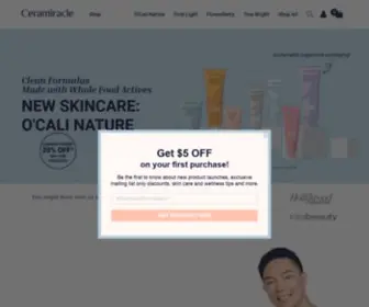 Ceramiracle.com(Clean-Label, Clean-Formula Beauty & Wellness) Screenshot