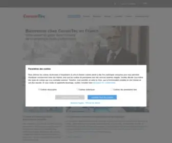 Ceramtec.fr(CeramTec en France) Screenshot