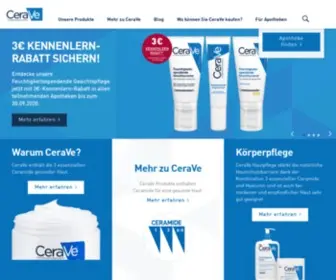 Cerave.de(Hautpflegeprodukte mit Dermatologen entwickelt) Screenshot