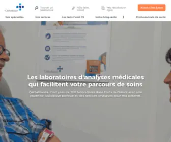 Cerballiance.fr(Les laboratoires d'analyses médicales) Screenshot