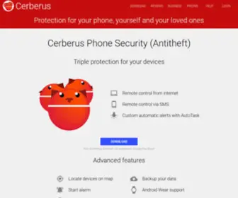 Cerberusapp.com(Cerberus security) Screenshot