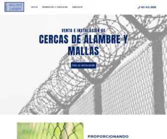 CercasymallasfjLazarini.com(Instalación de cercas de alambre) Screenshot